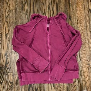 Free People Movement cropped zip hoodie